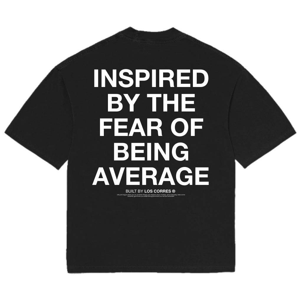 T-Shirt Oversized 'Fear of Being Average'