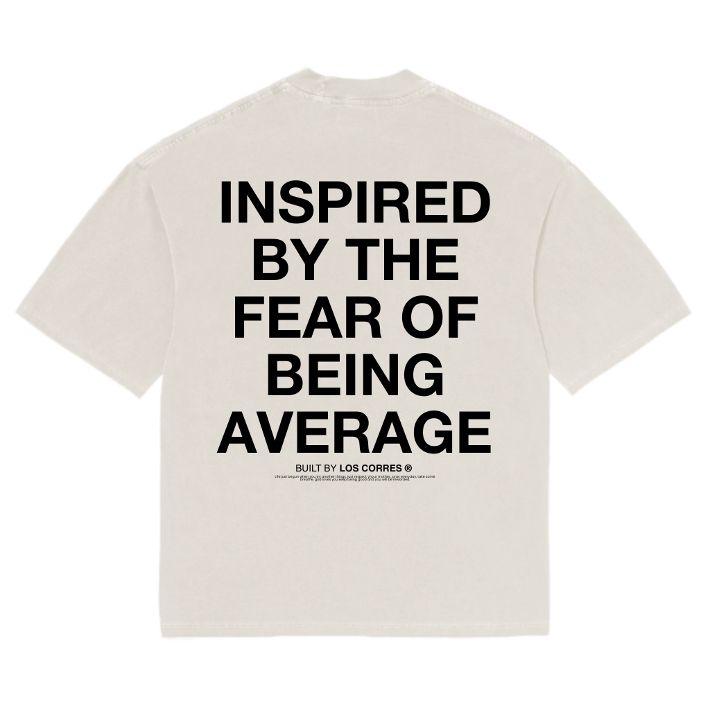 T-Shirt Oversized 'Fear of Being Average'