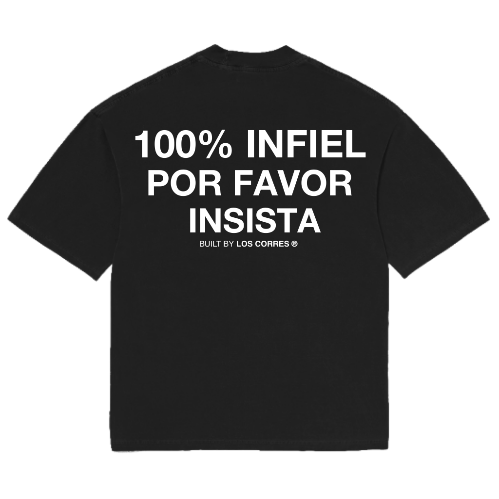 T-Shirt Oversized '100% Infiel'
