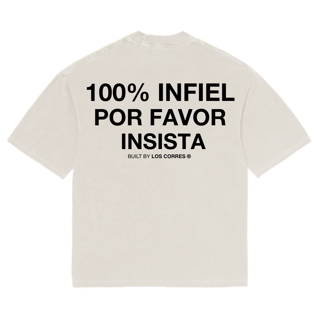 T-Shirt Oversized '100% Infiel'